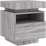  Noćni ormarići s LED svjetlima 2 kom boja hrasta 40x39x48,5 cm | shoptok.hr