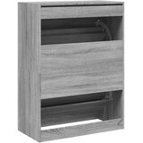 Ormarić za cipele s 2 preklopne ladice boja hrasta 80x42x108 cm | shoptok.hr