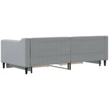  Dnevni krevet na razvlačenje svjetlosivi 90 x 190 cm od tkanine | shoptok.hr