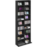 Cd ormar Crni hrast 65 x 23,5 x 175 cm Konstruirano drvo | shoptok.hr
