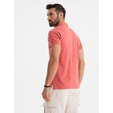 Ombre Cotton pique knit polo shirt - coral | shoptok.hr