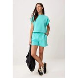 TRENDYOLMILLA ženski šorts Twoss26Sr00250, tirkizna | Eponuda.com