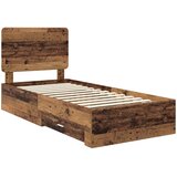  Krevetna konstrukcija Staro drvo 100 x 200 cm Konstruirano drvo | shoptok.hr