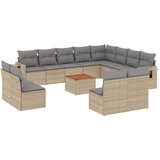  13-dijelni set vrtnih sofa s jastucima poliratan Bež | shoptok.hr
