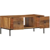 Maison Chic Klubska mizica - kavna mizica - Nizka mizica 90x45x40 cm trden mangov les, (21754544) | Shoptok.si