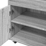 vidaXL Barski voziček siva sonoma 60x39,5x89 cm inženirski les | Shoptok.si