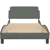  Okvir za krevet Dover tamnosivi 100x200 cm od tkanine | Eponuda.com