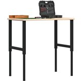  Radni stol 100x60x(71,5-98) cm od masivne hrastovine pravokutni | shoptok.hr