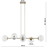 Brilagi Luster na sajli STELLA 6xE27/60W/230V bež/zlatna | Eponuda.com