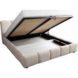 MID.YOU OBLAZINJENA POSTELJA 180 cm x 200 cm , les, umetna masa, tekstil, leseni material bež | Shoptok.si