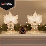 Ruhhy stakleni anđeli s perjem za bor, 6 kom | shoptok.hr