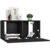  6-dijelni set TV ormarića crni od iverice | shoptok.hr