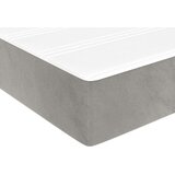vidaXL Vzmetnica z žepkasto vzmetjo svetlo siva 140x210x20 cm žamet | Shoptok.si