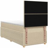  LED okvir za krevet s madracem Krem 90 x 190 cm Tkanina | shoptok.hr