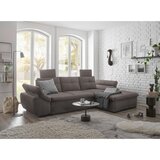 CARRYHOME KOTNA SEDEŽNA GARNITURA, mikrovelur sivorjava | Shoptok.si