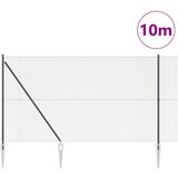  Zavarena Ograda s 7 Sidrenih Stupova Siva 1.6x10 m Čelik | shoptok.hr