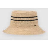 Brixton Ellee Straw Bucket hat tan / black Cene