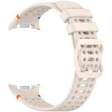INF Združljiv s Samsungom: Silikonski pašček z luknjami za Galaxy Watch 8/8 Classic Beige, (5000085917) | Shoptok.si