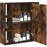  Kupaonski ormarić s ogledalom boja hrasta 60x16x60 cm drveni | shoptok.hr