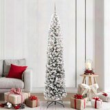 vidaXL Umestno božično drevo Zelena 210 cm PVC in Jeklo in Plastika | Shoptok.si