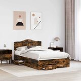  Konstrukcija postelje z vzglavjem Dimljeni oreh 120 x 200 cm, (5000102548) | Shoptok.si