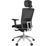 MID.YOU Vrtljiv Stol Astra Lux, Črna | Shoptok.si