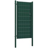  Vrata za ogradu PVC i čelik 100x124 cm Zelena | shoptok.hr