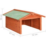 vidaXL garaža za robotsku kosilicu 72 x 87 x 50 cm od masivne jelovine | shoptok.hr