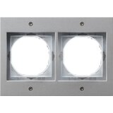 Gira pokrivni okvir 2f.aluminij TX44 021265, (20858841) Cene