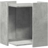 vidaXL Omara za mačje stranišče betonsko siva 42x42x51 cm inž. les | Shoptok.si