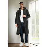 Dewberry 89028 Waterproof Windproof Mens Raincoat-BLACK Cene