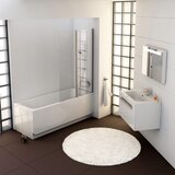Ravak 7QRA0C00Z1 Chrome 150 x 100 zložljiva steklena stena za kad desna izvedba | Shoptok.si
