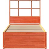 vidaXL Okvir kreveta bez madraca voštano smeđi 100x200 cm od borovine | shoptok.hr