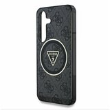Guess IML 4G Glitter and Triangle Logo MagSafe Zadní Kryt pro Samsung Galaxy S25+ Black Ovitek za telefon Vijolična | Shoptok.si
