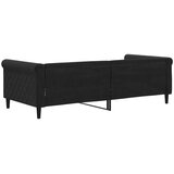  Dnevni krevet crni 90 x 200 cm baršunasti | shoptok.hr