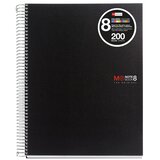 MiquelRius bilježnica A5 70g 200l spiralna crte basic pp crna 43007 | shoptok.hr
