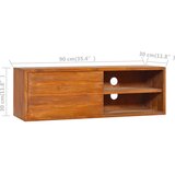  Zidni TV ormarić 180 x 30 x 30 cm od masivne tikovine | shoptok.hr