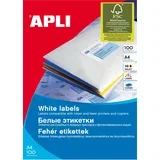 Bele nalepke 64,6 x 33,8 mm, 24/stran 100 listov => AP001263, (20370931)