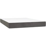 Furnova Vzmetnica z žepkasto vzmetjo temno siva 120x210x20 cm žamet, (21912104) | Shoptok.si
