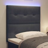  LED glava kreveta s LED trakama Sivi 100 cm Baršun | Eponuda.ba