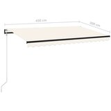  Avtomatsko zložljiva tenda 450x300 cm krem, (20729076) | Shoptok.si