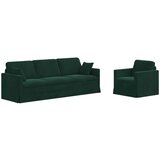 vidaXL Sofa 2 pcs Tamnozelena 228 x 78 x 80 cm Baršun Cijene