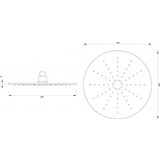 Copen Ruža tuša S/S hromirana ø300 6mm debljine (C-05-5306) | ePonuda.com