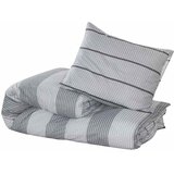  Set posteljine za poplun sivi 135 x 200 cm pamučni | shoptok.hr