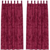  Baršunaste zavjese 2 kom. boja crnog vina 245 x 140 cm Baršun | shoptok.hr