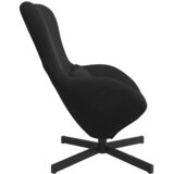  Jajolika fotelja Crna 63 x 73 x 90 cm Baršun | shoptok.hr