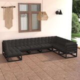  Sedežna garnitura 8-delna z blazinami trdna borovina | Shoptok.si