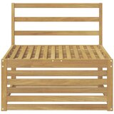  Srednja sofa za van Čvrsto drvo akacije Bijela 83 x 79 x 73 cm | shoptok.hr