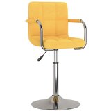 vidaXL Jedilni stol rumeno blago, (20940225) | Shoptok.si