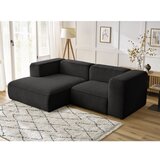 Bobochic Paris Crna kutna garnitura od bouclé tkanine (s lijevim kutom) Zephyr – | shoptok.hr